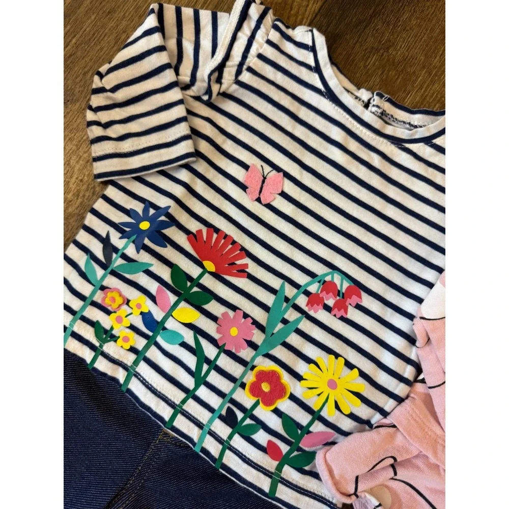 Baby Girl Outfits 3 Months Pants Long Sleeved Shirts Clothes Lot Dog Love You - Picture 7 of 12